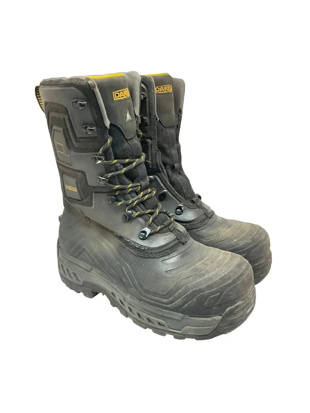 DAKOTA Men's Traction-On-Demand Comp. Toe Comp. Plate Winter Boots 8912 Black 7M